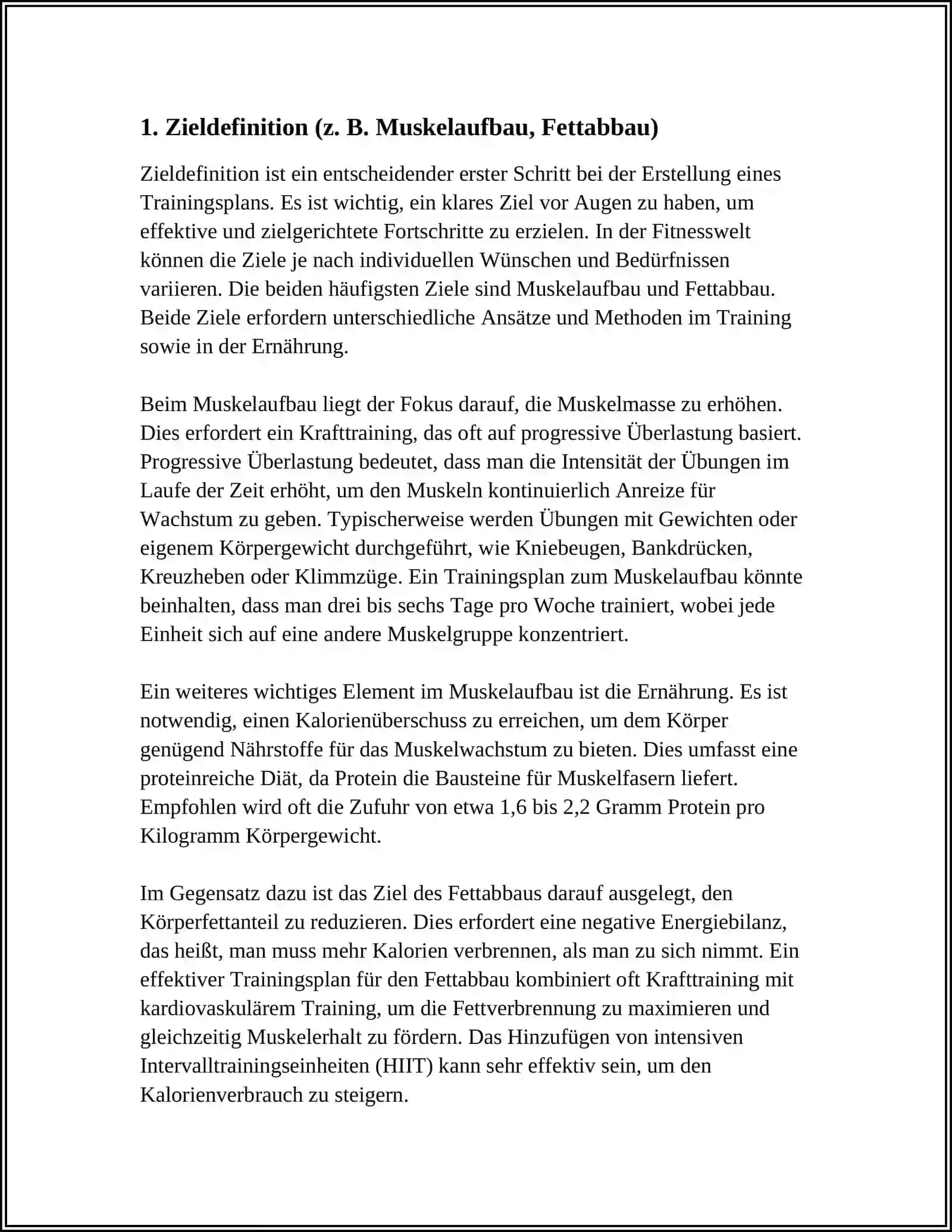 TRAINING PLANEN 3