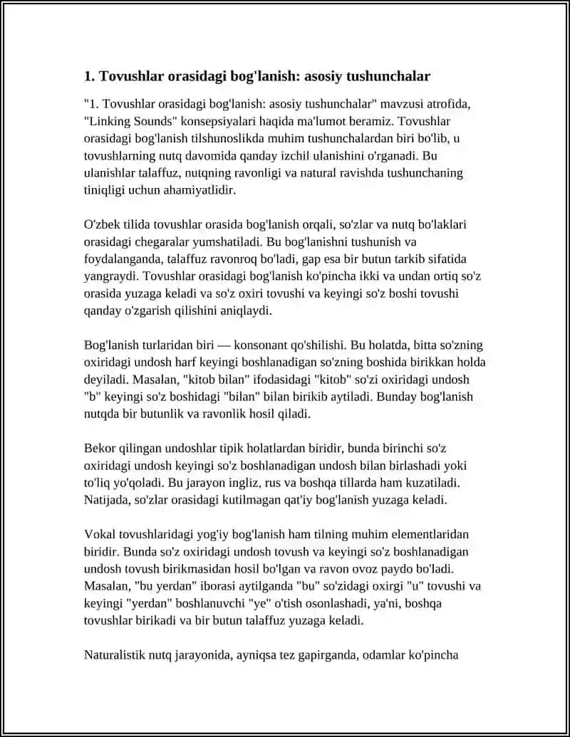 LINKING SOUNDS 3