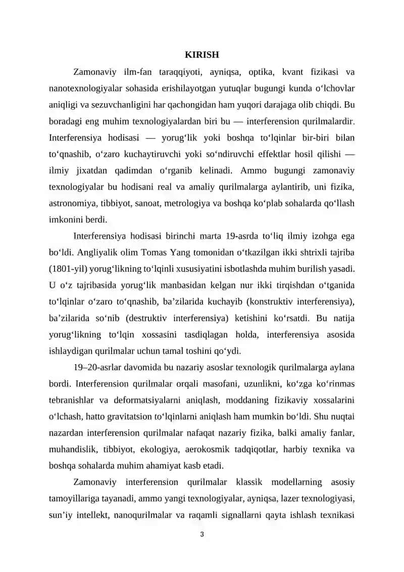 Zamonaviy interferension qurilmalar 3