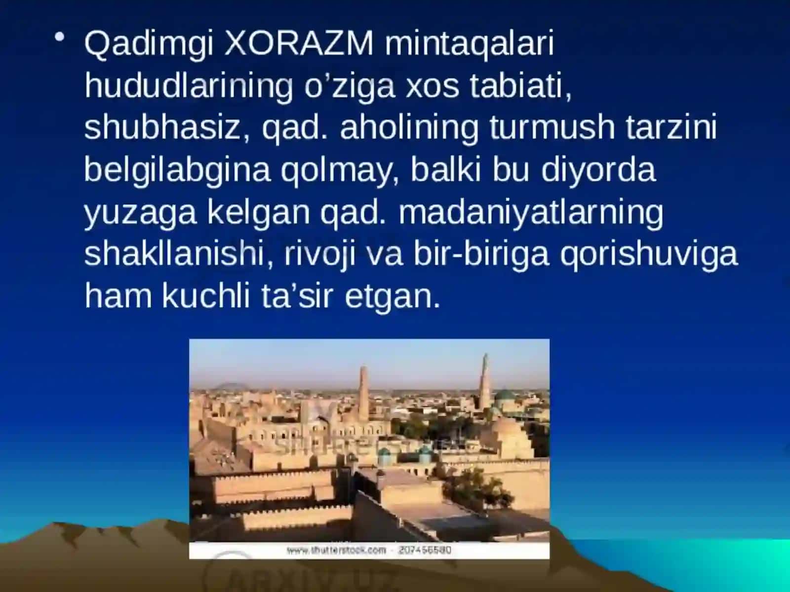 XORAZM MADANIYATI 3