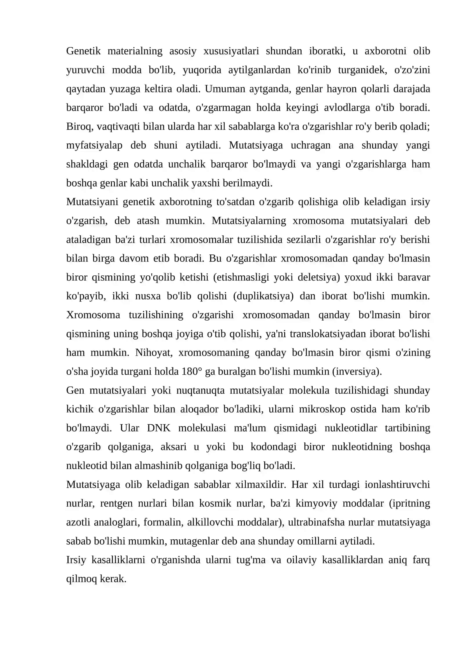 Irsiy kasalliklar 3