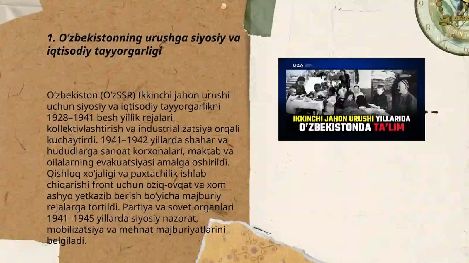 O'zbekiston Ikkinchi Jahon Urushi Yillarida 3