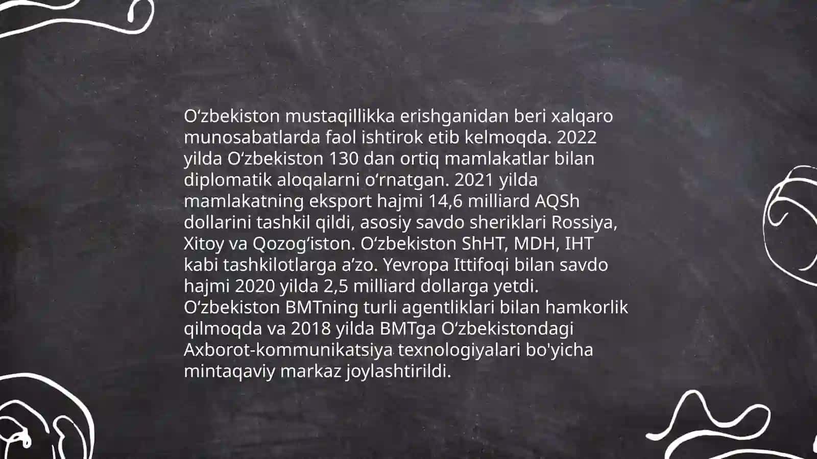 O'zbekiston ham Jahon jamiyatchiligi 3
