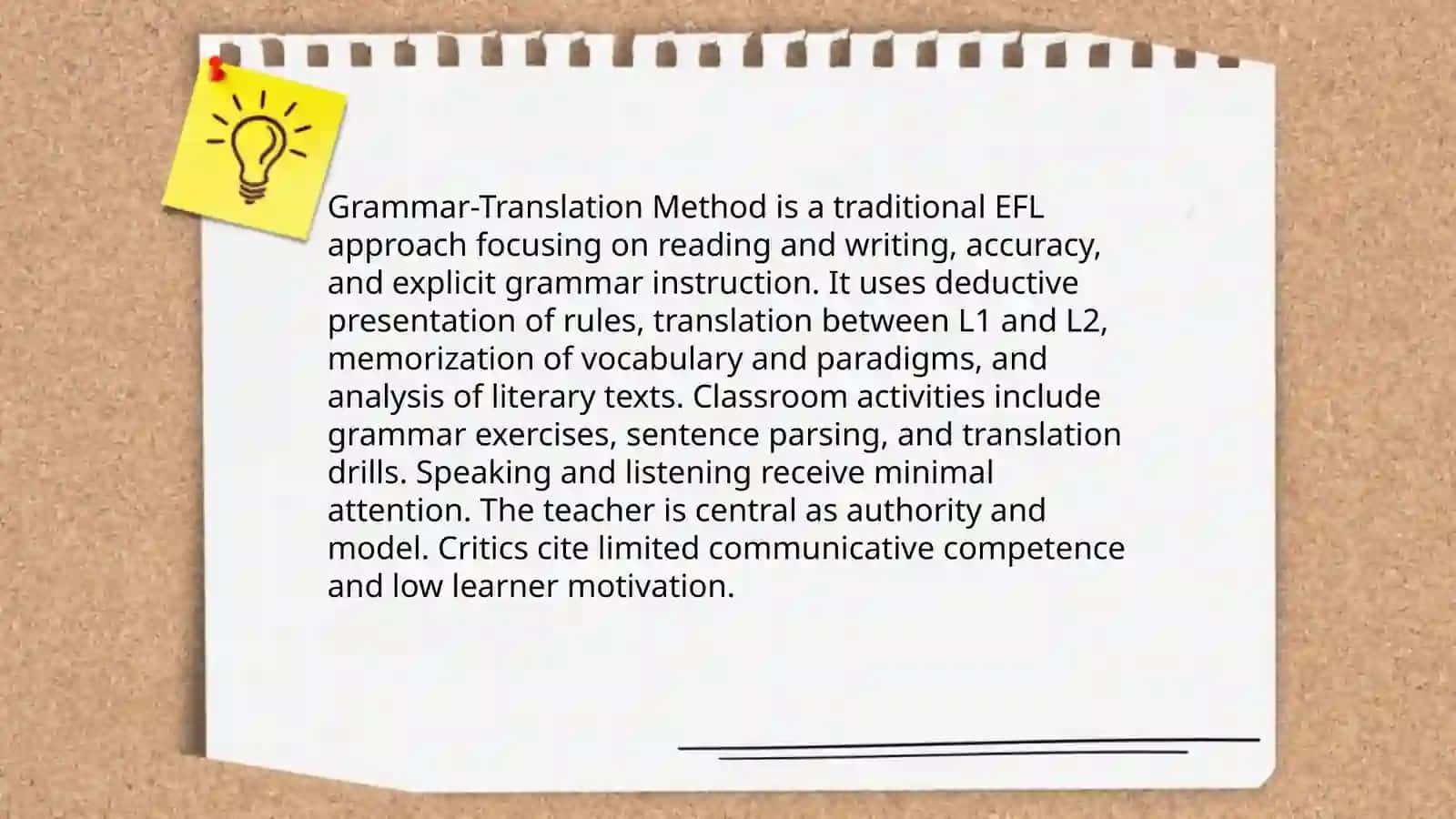 The methods of the teaching Efl 3