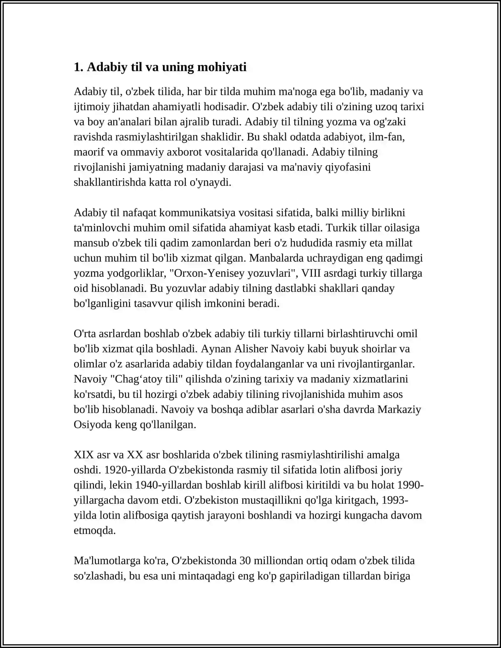 ADABIY TIL ME’YORLARI 3