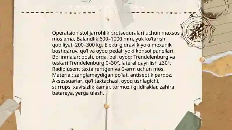 Operatsion stol 3