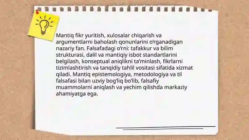 Falsafa: Mantiq 3