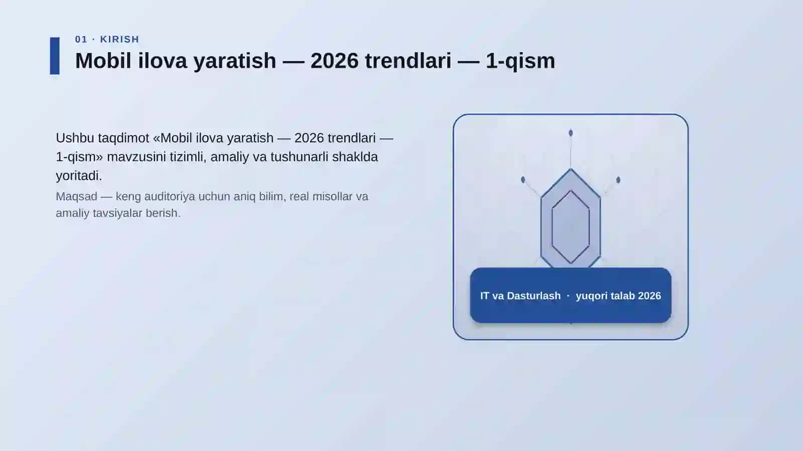 Mobil ilova yaratish — 2026 trendlari — 1-qism 3