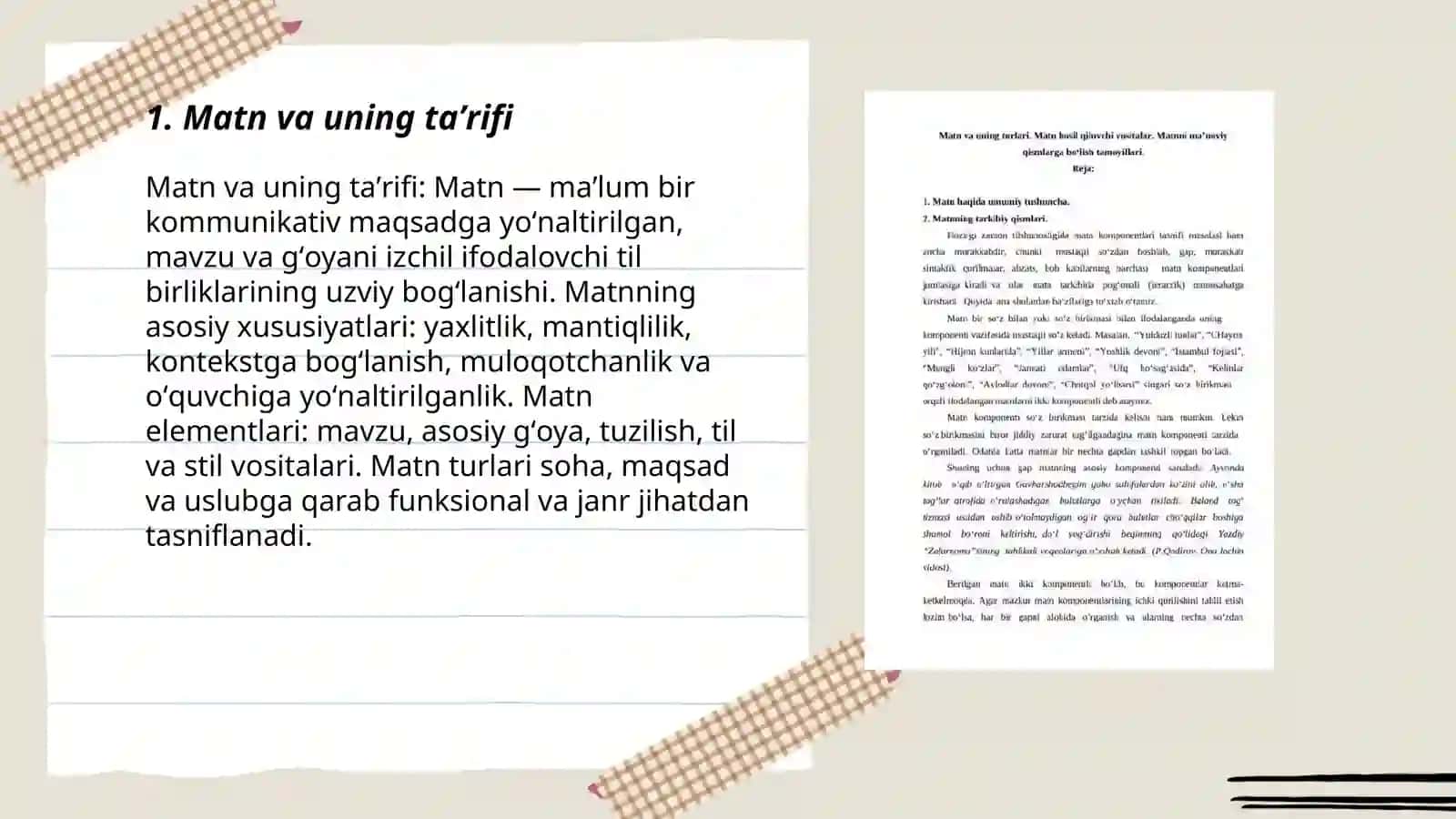 Matn va uning turlari 3