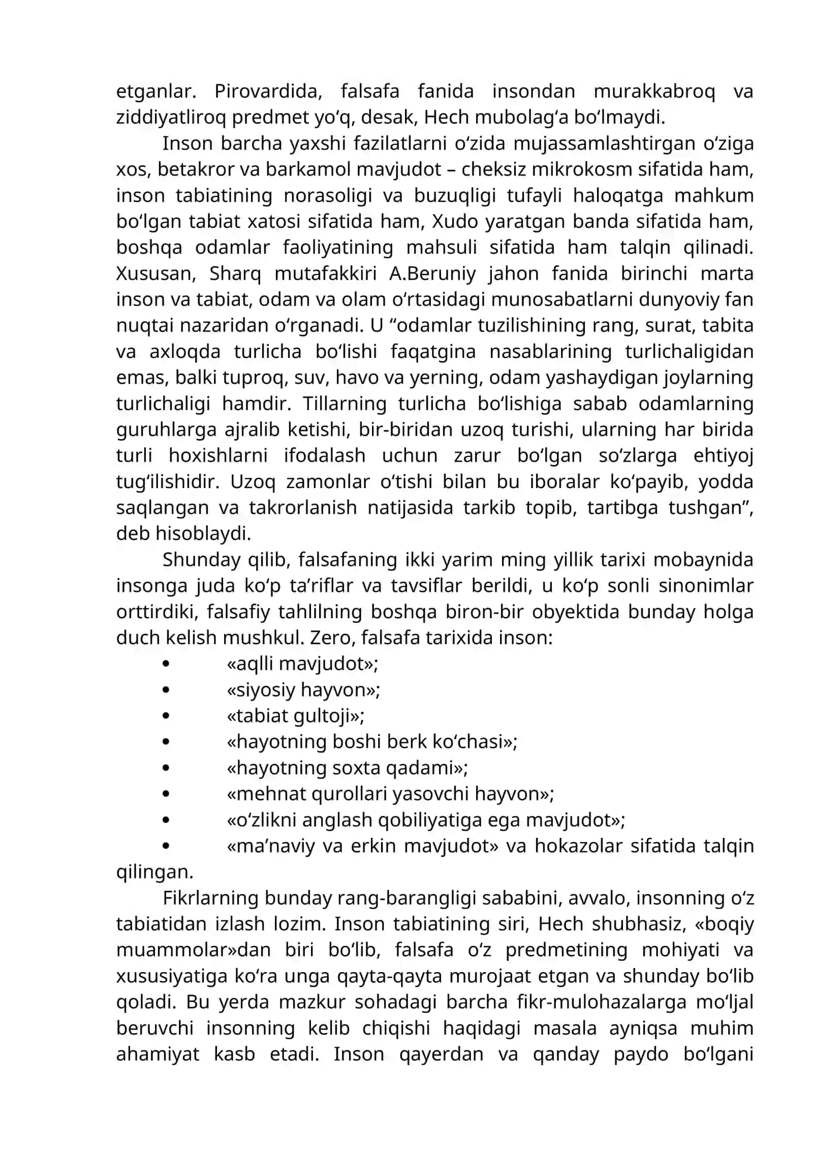 Inson falsafasi (Falsafiy antropologiya) 3