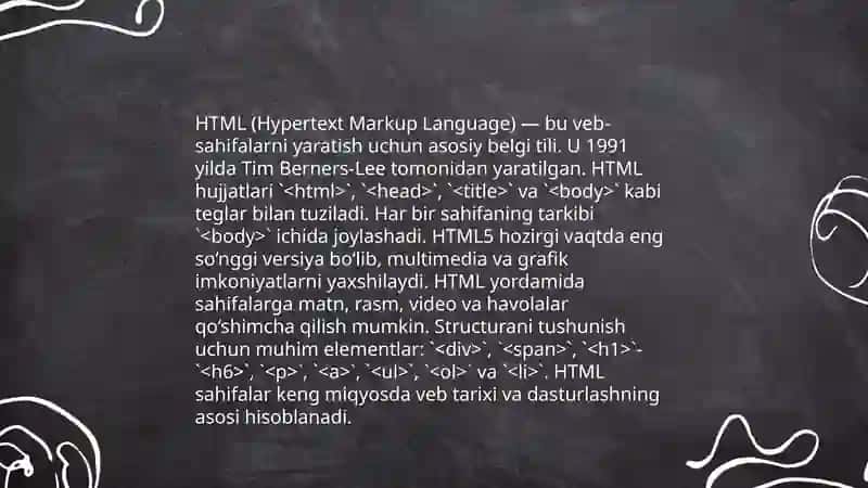HTML asoslar 3