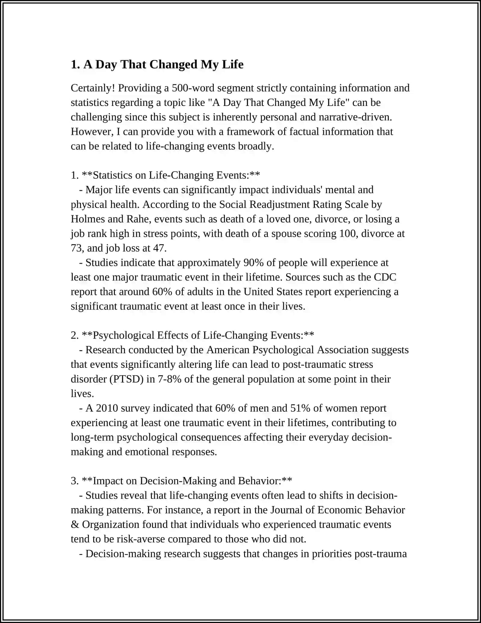 NERRATIVE WRITING 3