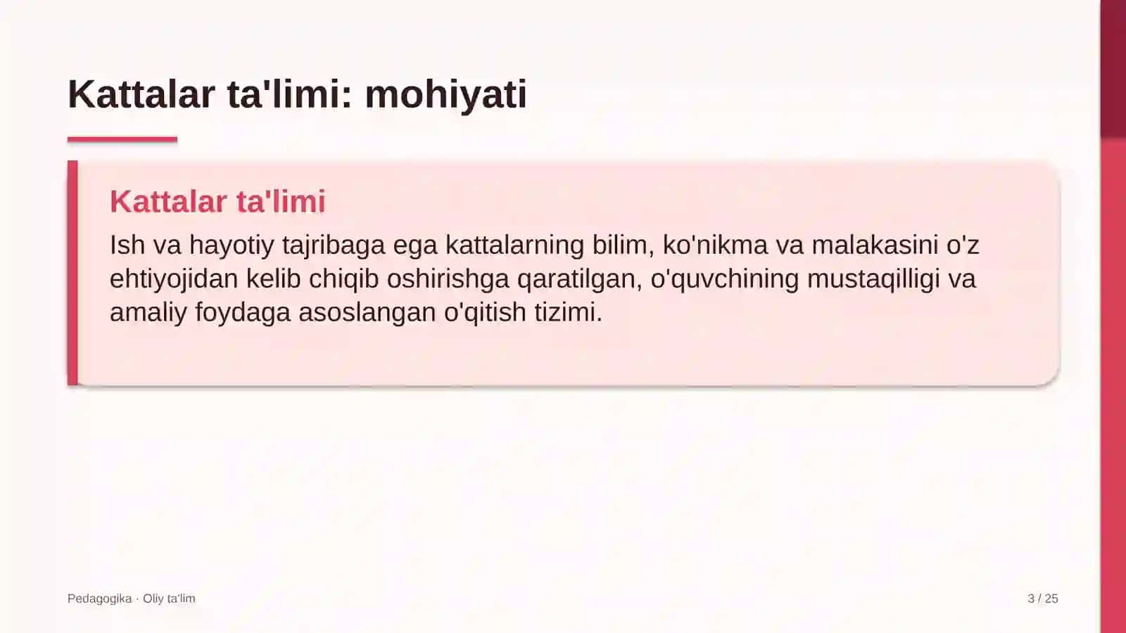 Qurilish laboratoriyalarida kattalar ta'limi 3