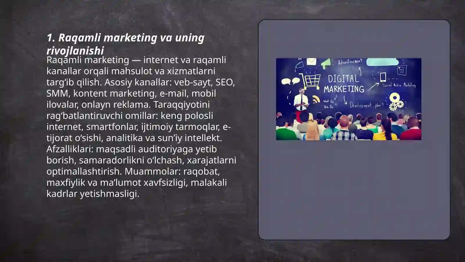 XXI asrda marketing 3