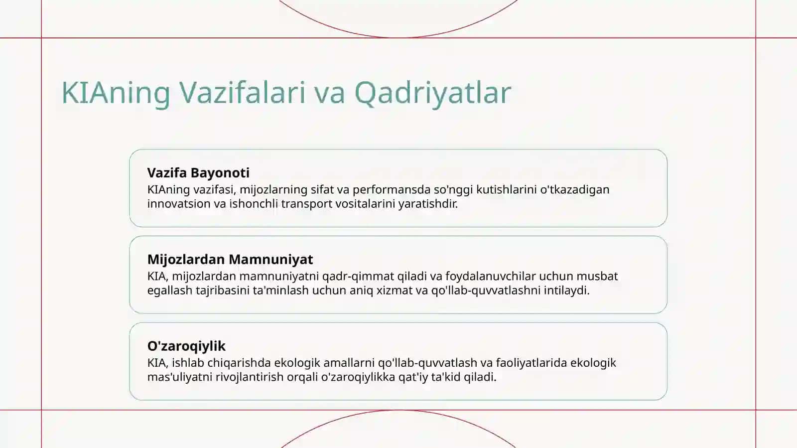 KIA avtomobil kompaniyasining tarixi 3
