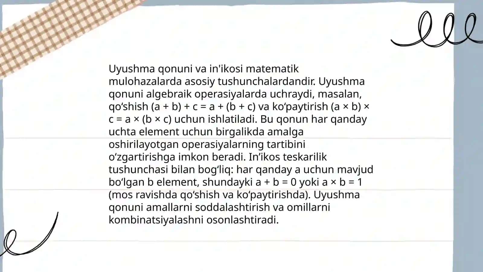 Uyushma qonuni va in'ikosi 3