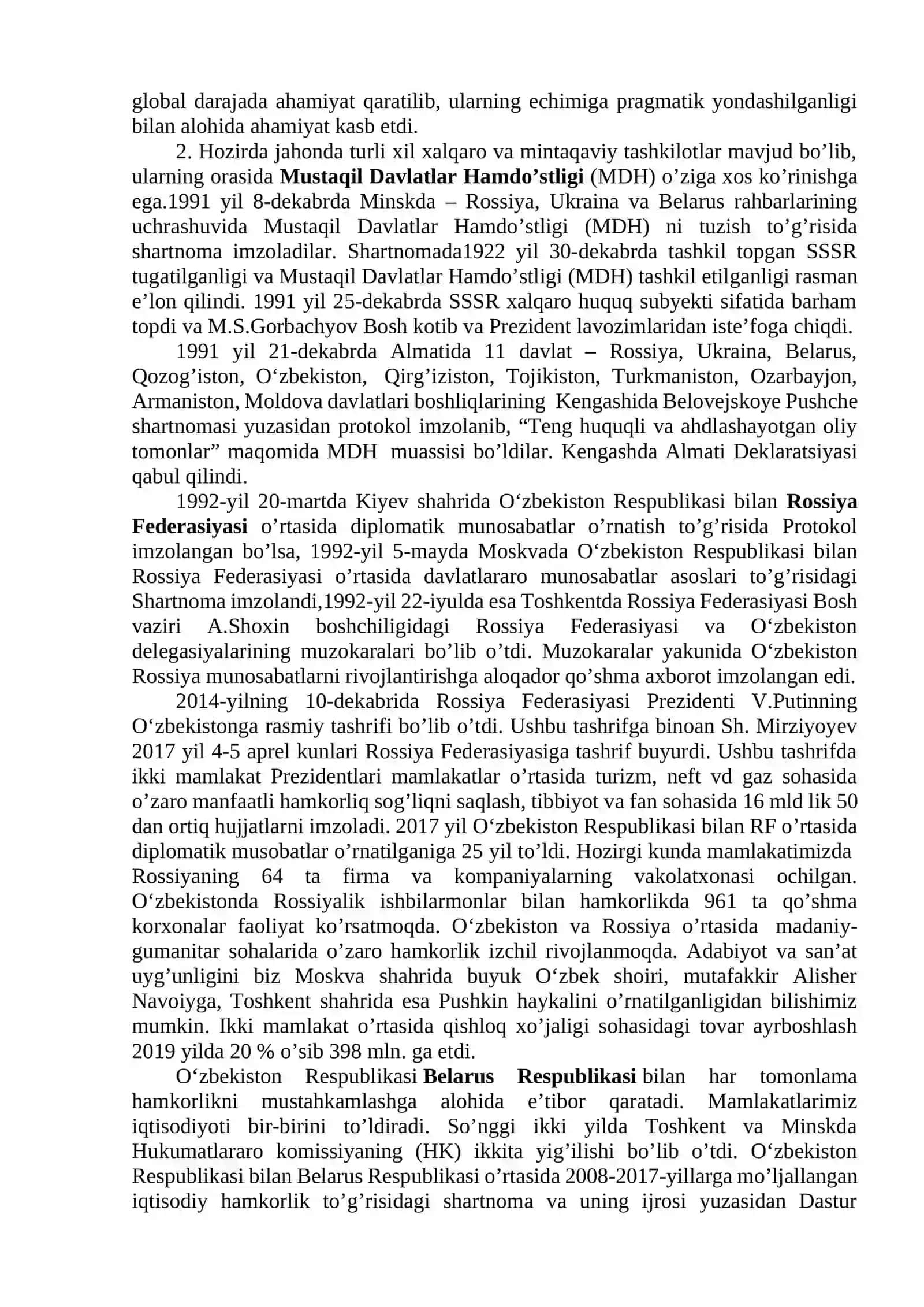 12-mavzu. O‘zbekiston va jahon hamjamiyati 3
