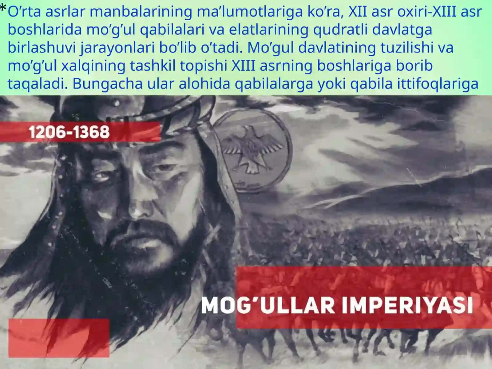 XII-XV asrlarda Mo’g’ullar imperiyasi 3