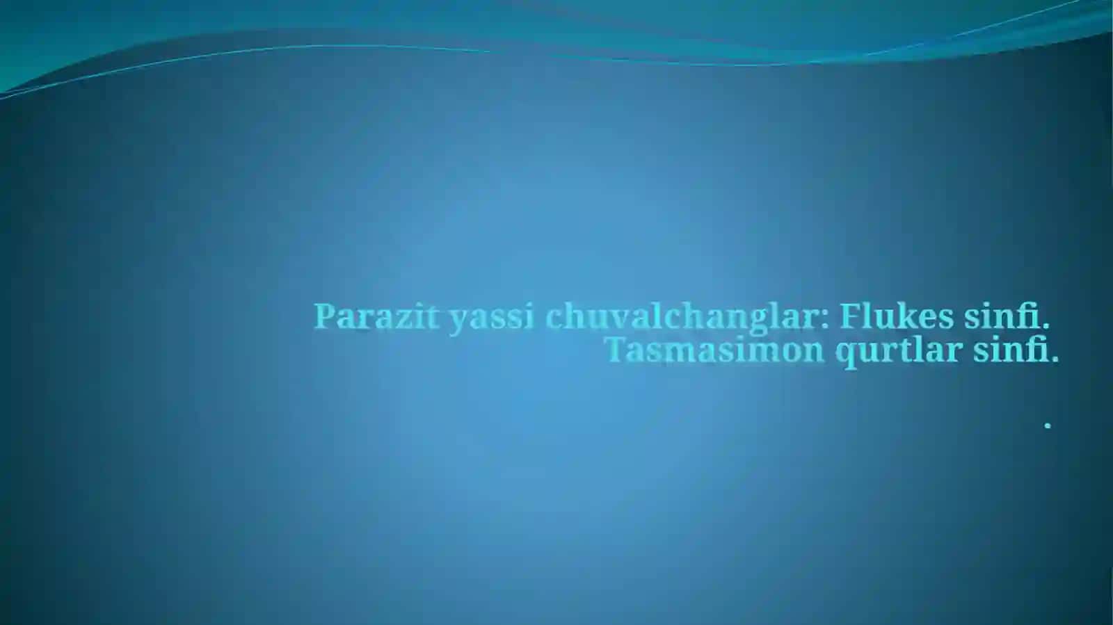 Qurtlar parazitlar 3