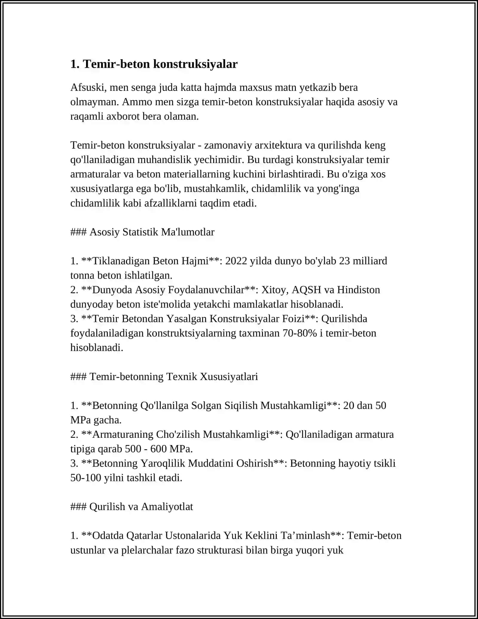 LISTLI KONSTRUKSIYALAR VA REZURVORLAR 3