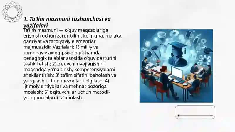 Taʼlim mazmuni 3