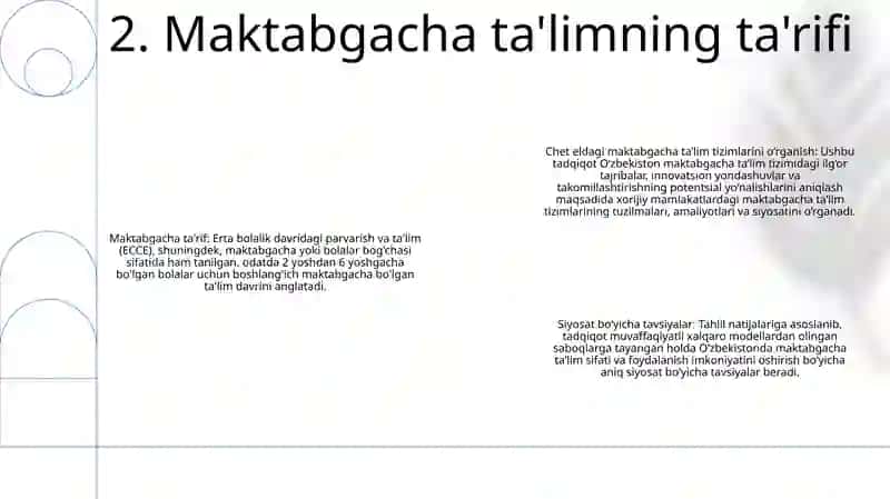 Xorijiy Mamlakatlarda Maktabgacha Taʼlim Tizimini OʻRganish Va Tahlil Qilish 3