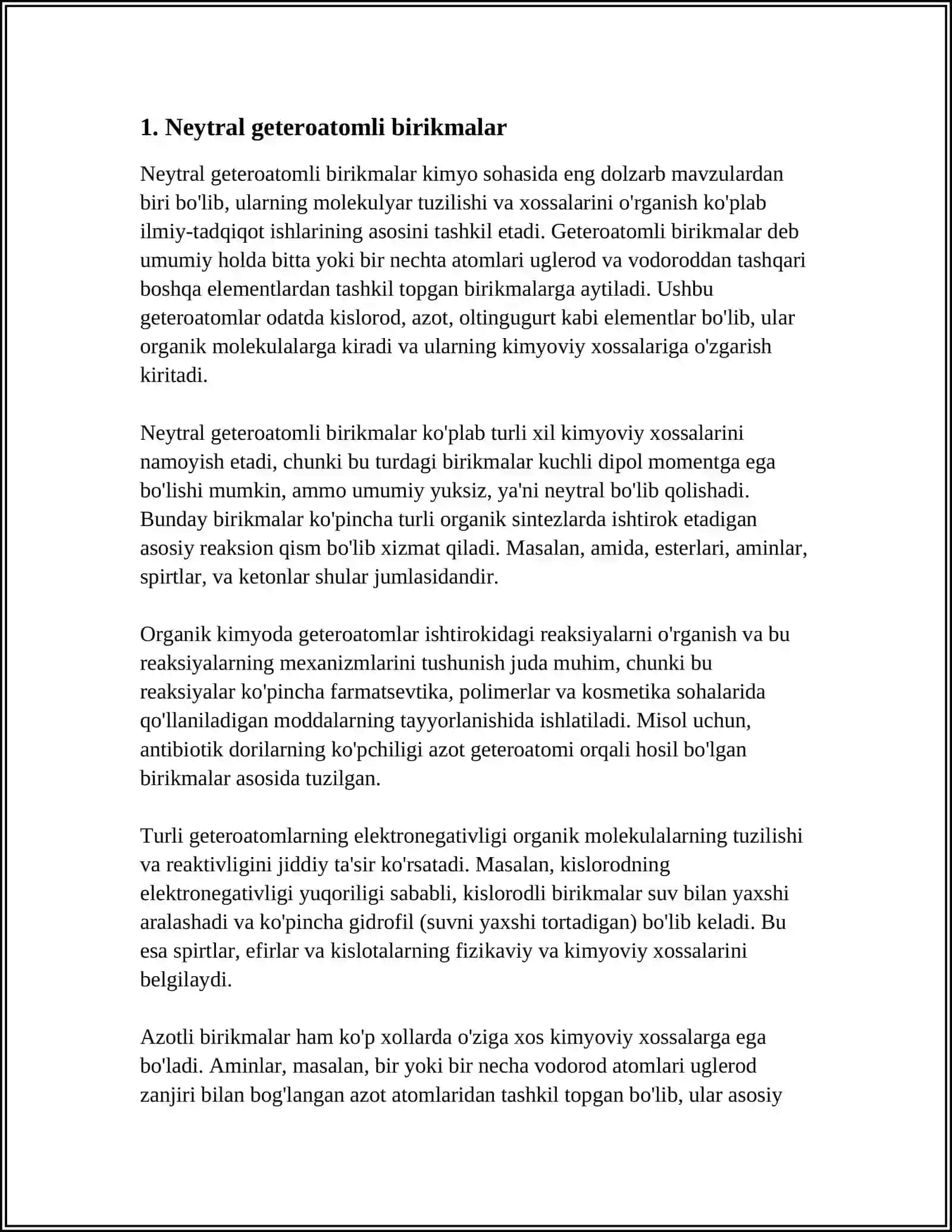 NEFT TARKIBIDAGI GETEROATOMLI BIRIKMALAR 3