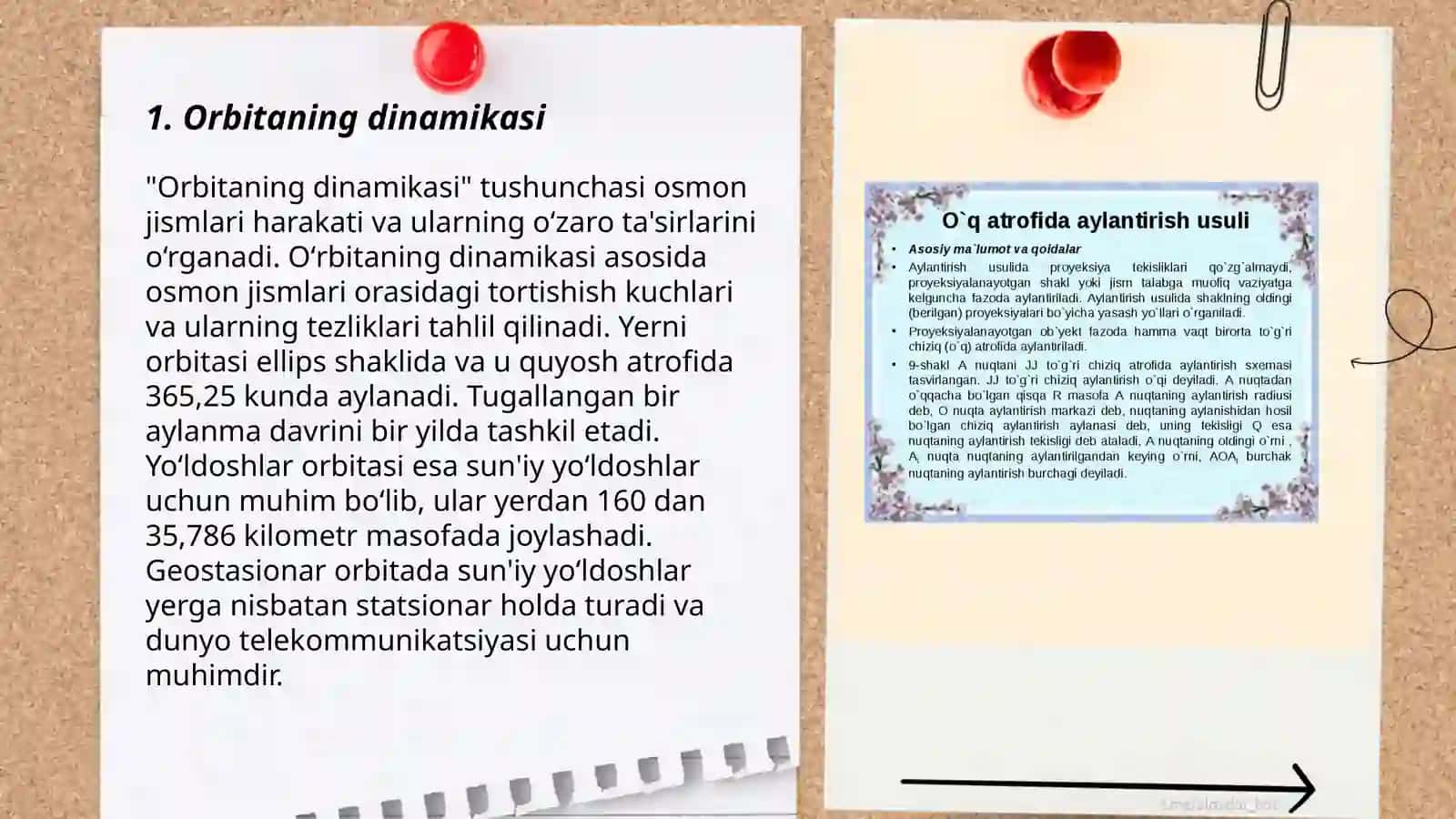 Orbitaning dinamikasi 3