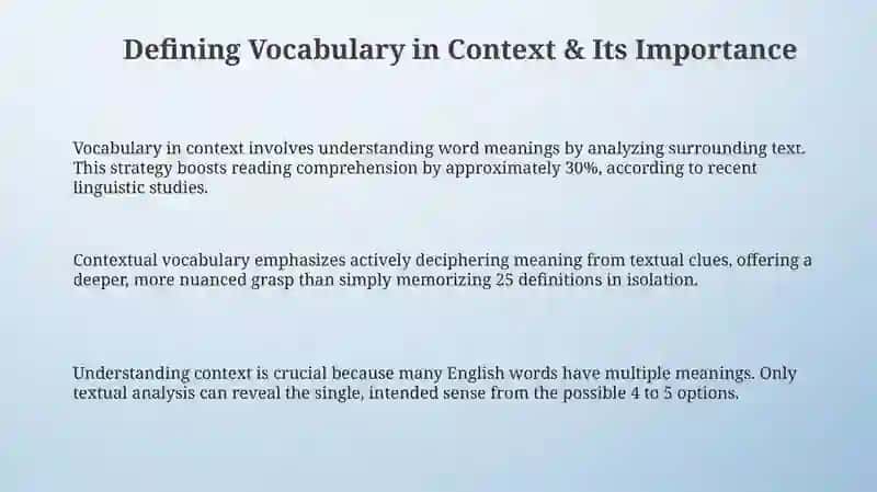 Vocabulary in Context 3