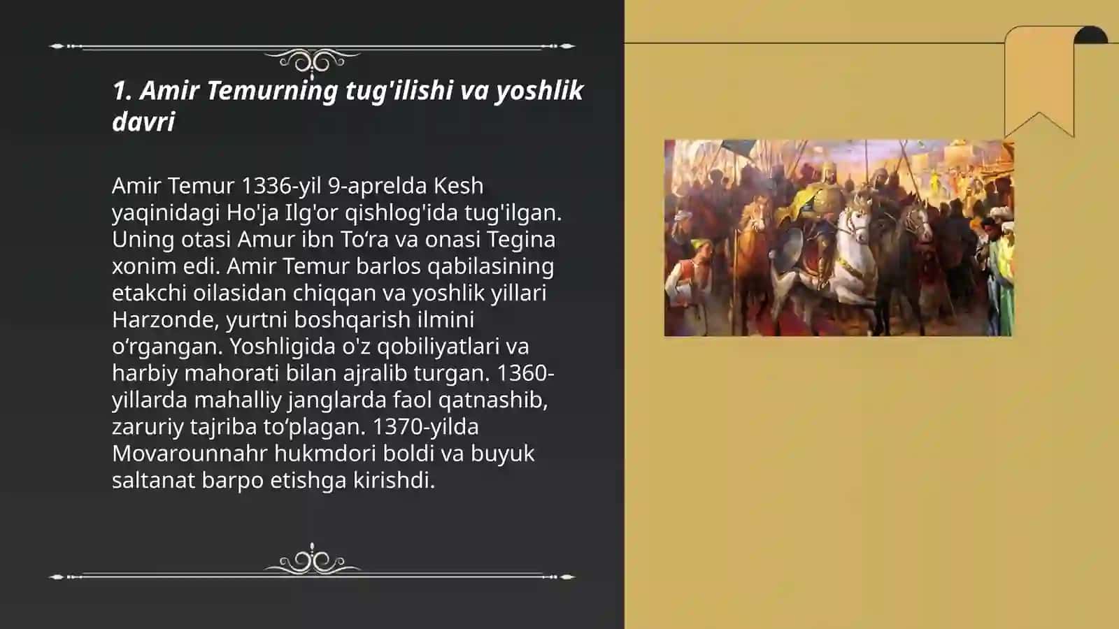 Amir Temur va Temuriylar davlati tarixi 3