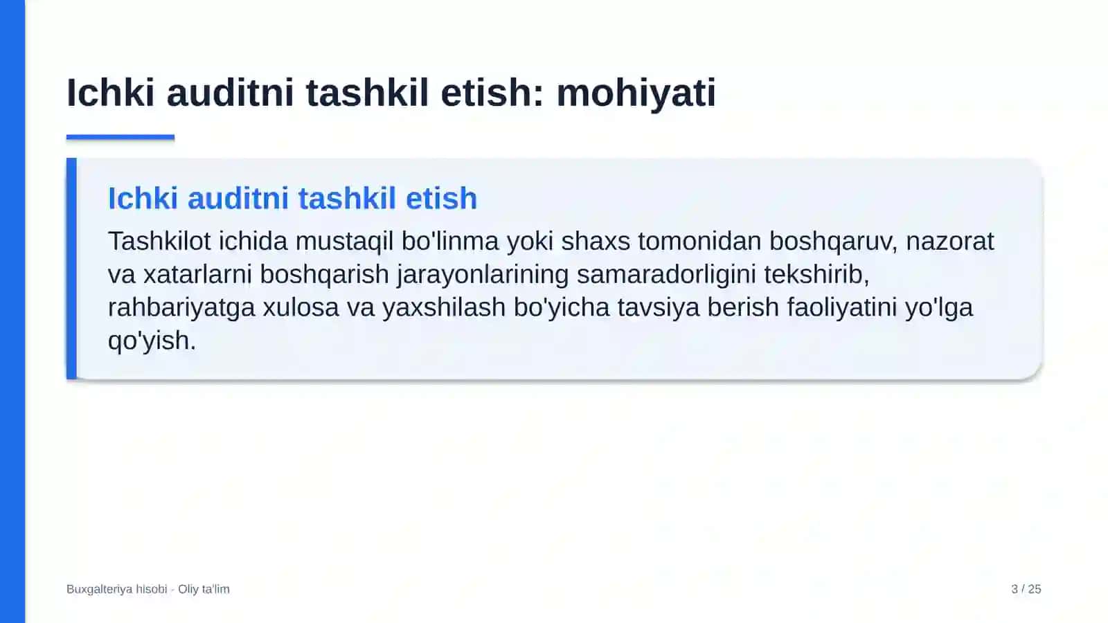 Koll-markazlarda ichki auditni tashkil etish 3