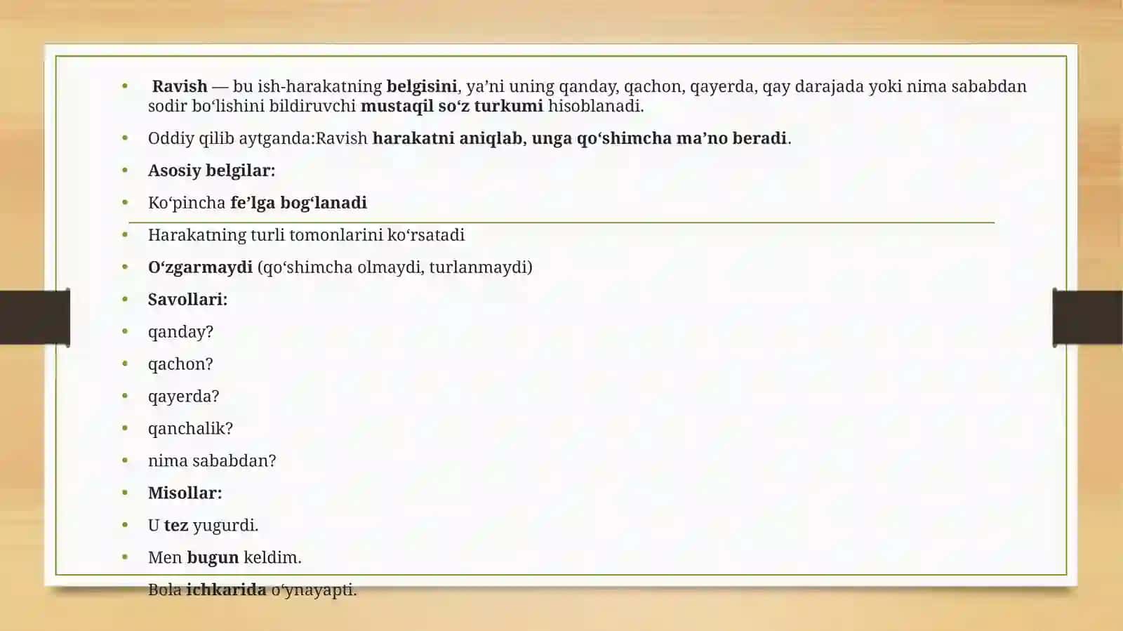 RAVISH VA UNING XUSUSIYATLARI 3