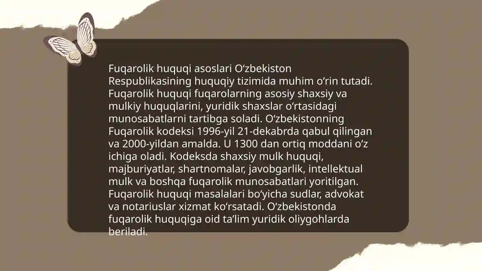 Fuqarolik huquqi asoslari 3