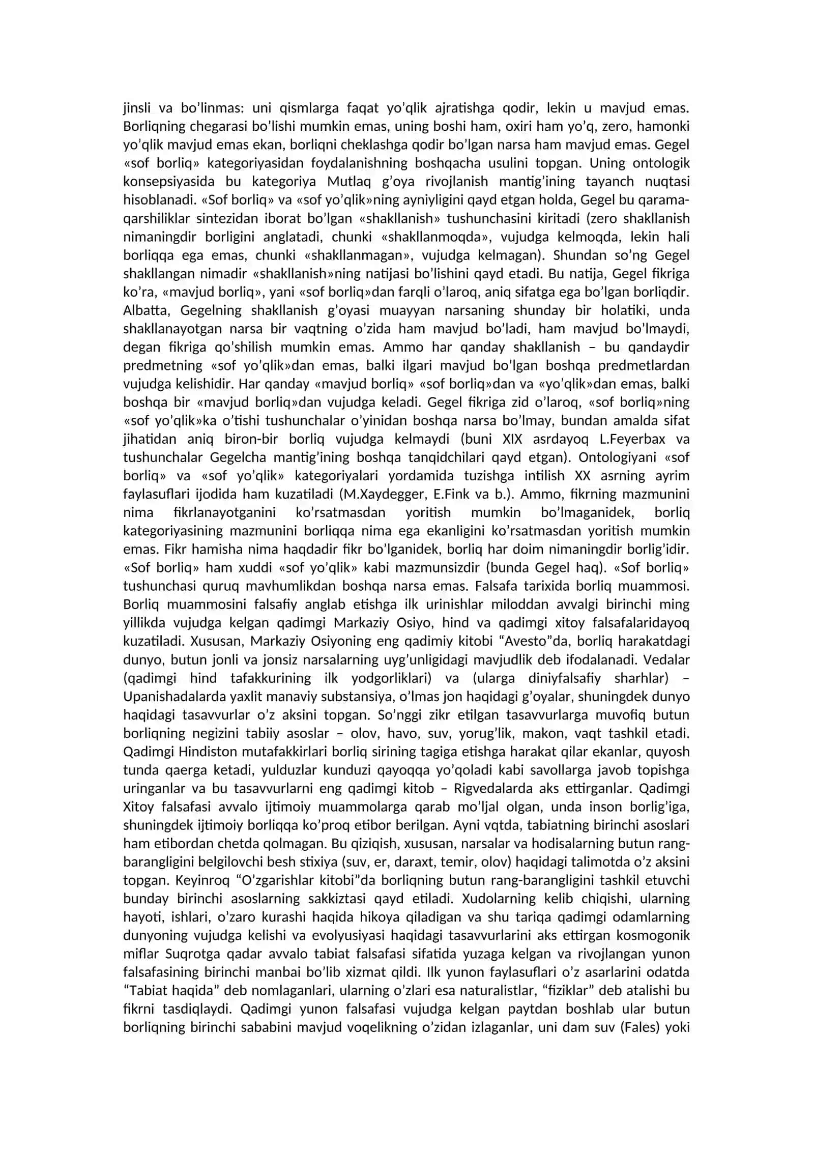 Ontologiya va tabiat falsafasi 3