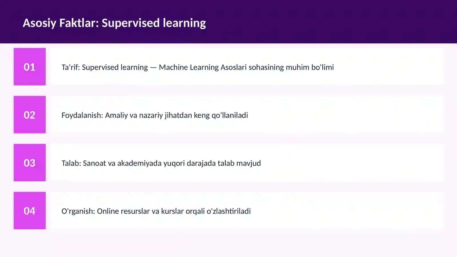 Supervised learning 3