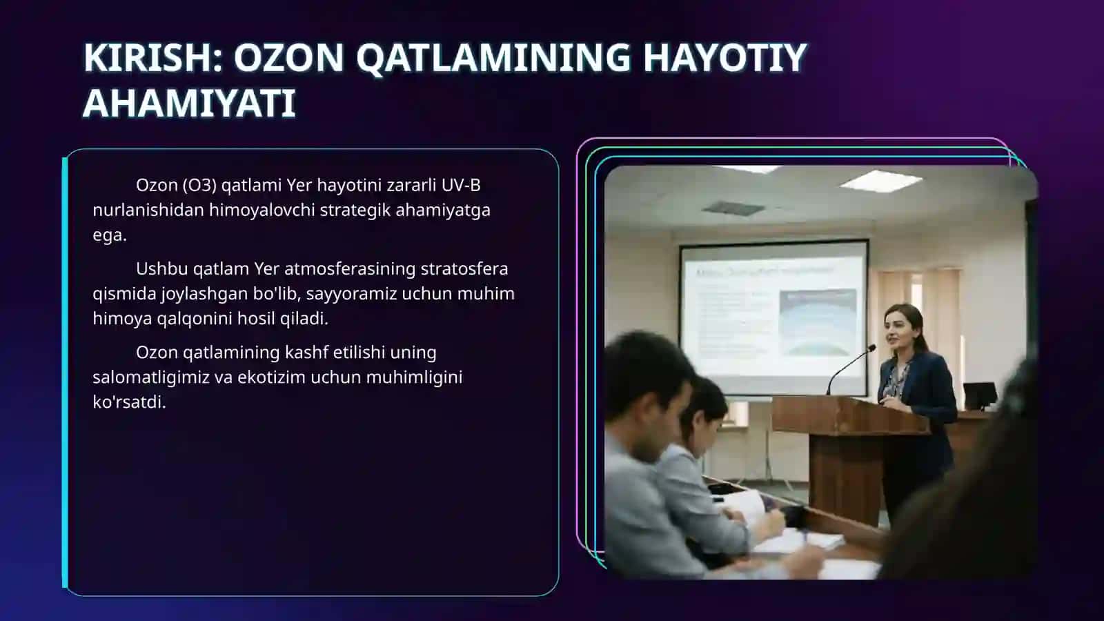 Mavzu:Ozon qatlami muammolari. 3