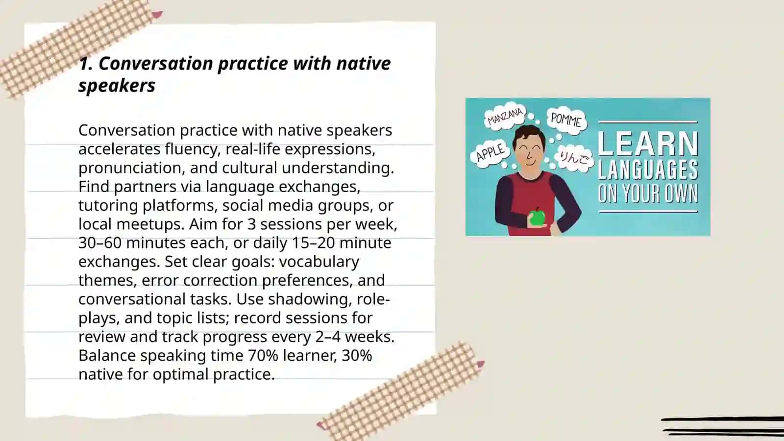 Practicing New Language 3