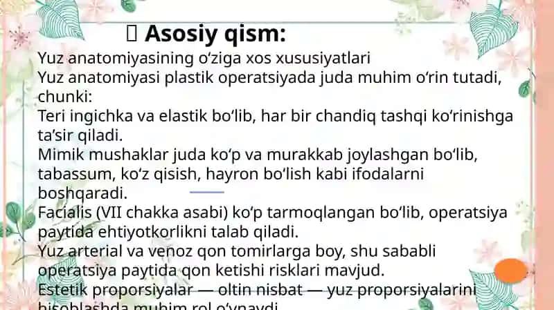 Yuzdagi plastik operatsiyalar xususiyatlari 3