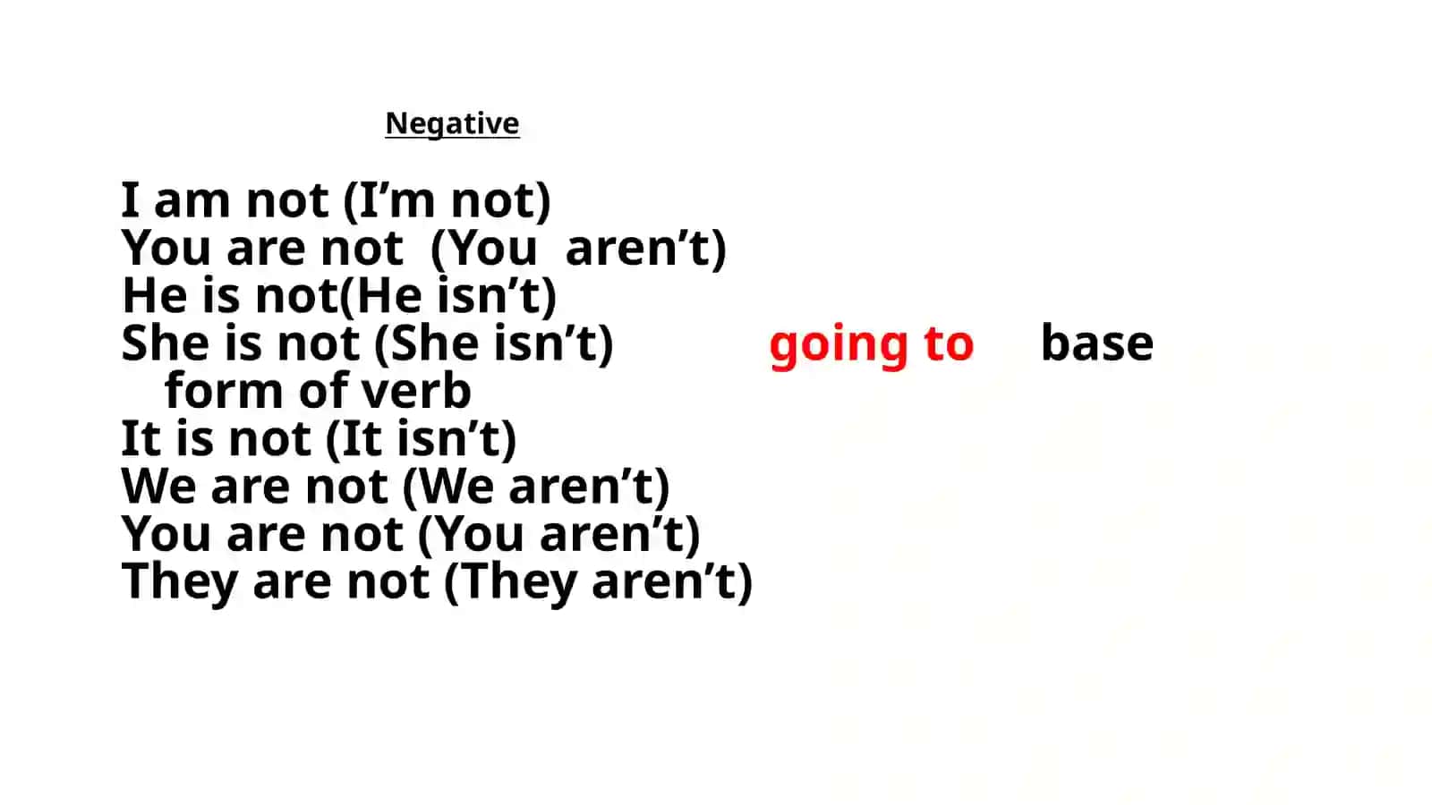Going to 3