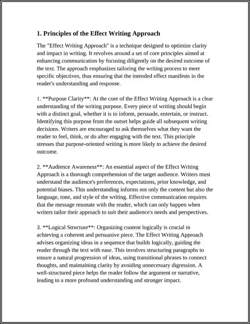 Effect Writing Approach 3