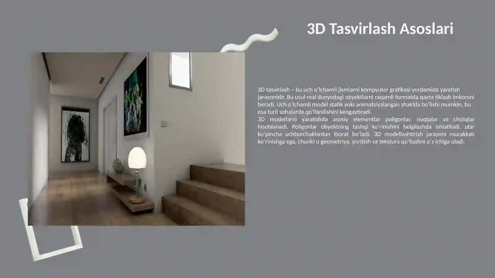 3D Tasvirlash Asoslari 3