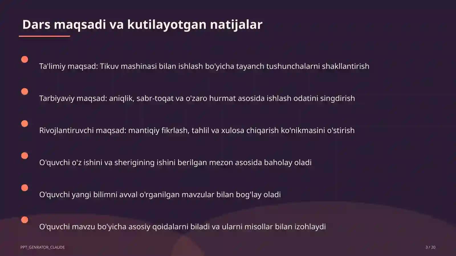 Tikuv mashinasi bilan ishlash (6-sinf) 3