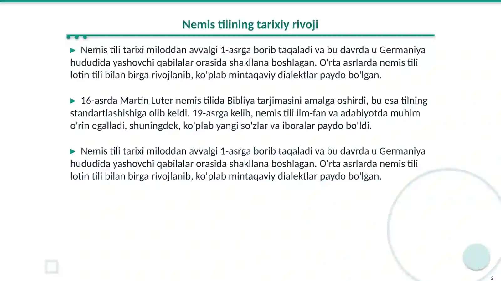Nemis Tilining Tarixi va Rivoji 3