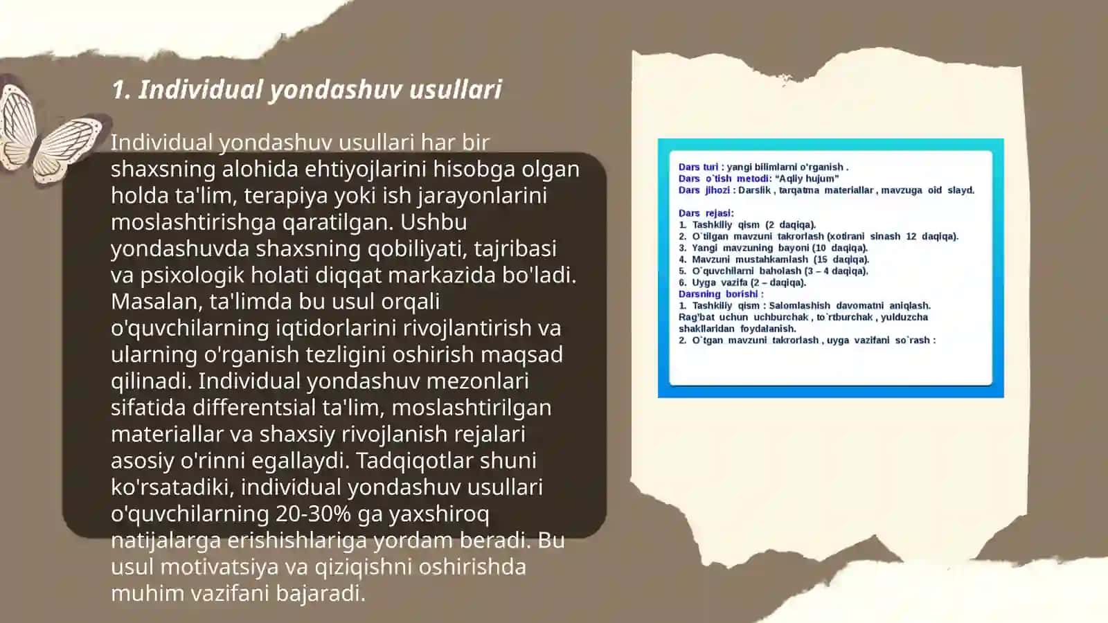 Individual yondashuv usullari 3