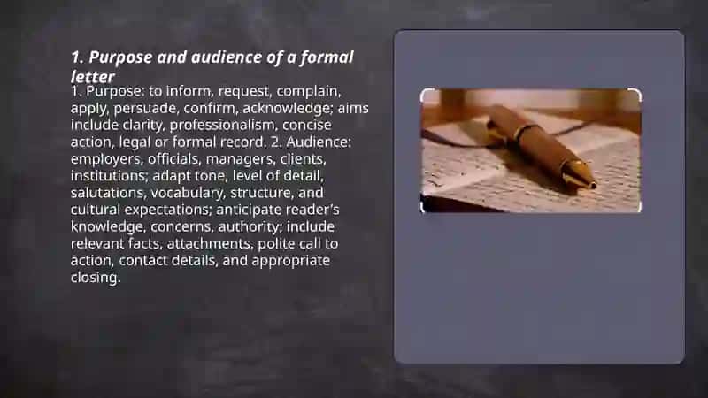 Writing a formal letter 3