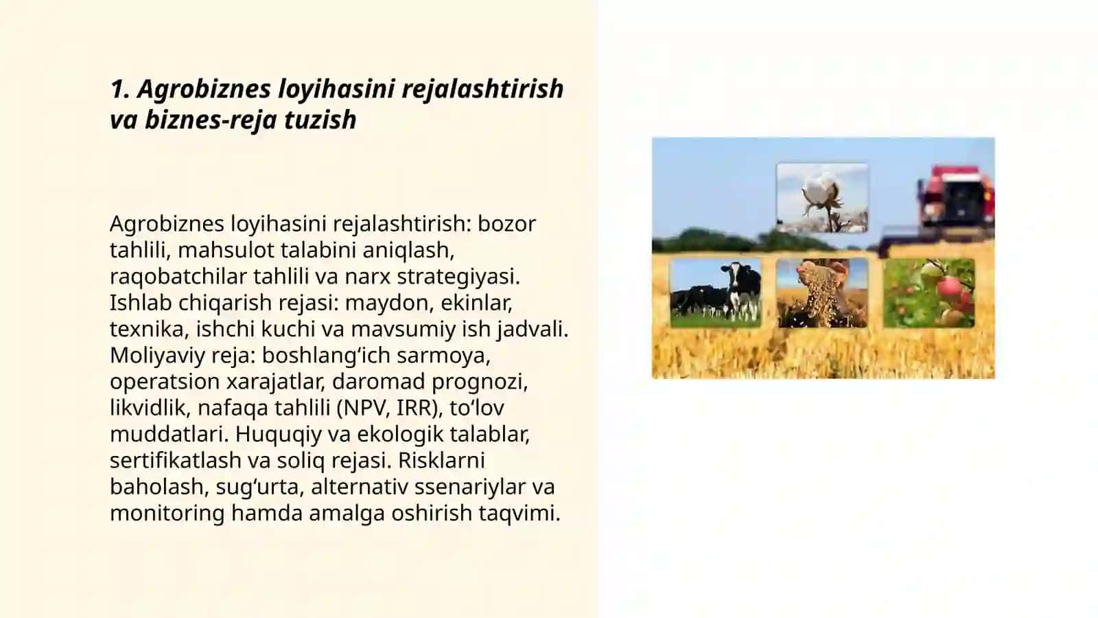 Agrobiznesni tashkil etish 3