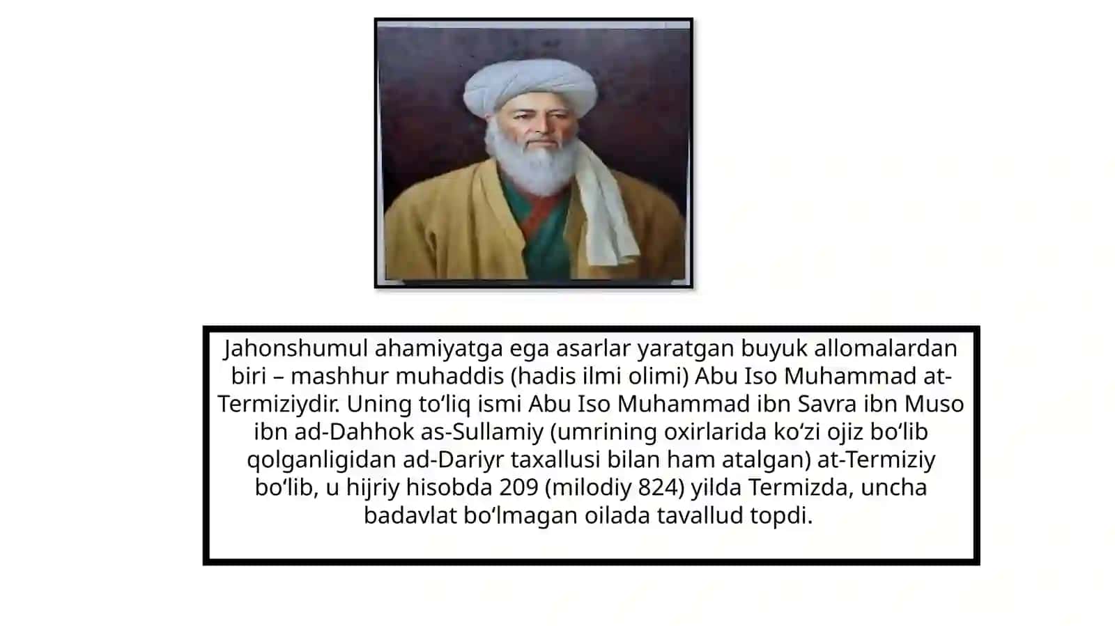 Abu Iso Muhammad Termiziyning hayoti va ilmiy merosi 3