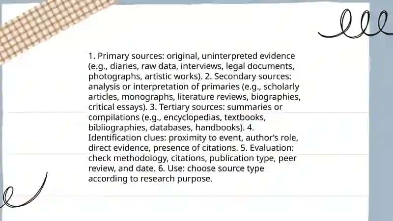 Working with sources 3