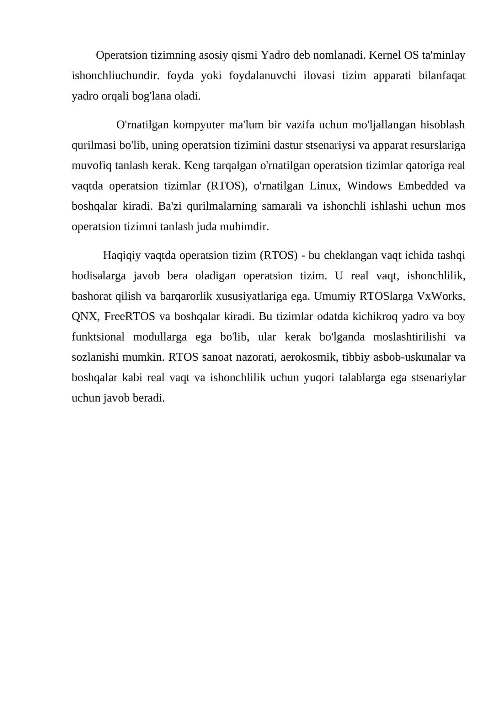Ornatilgan tizimlar (Embadded Linux) 3