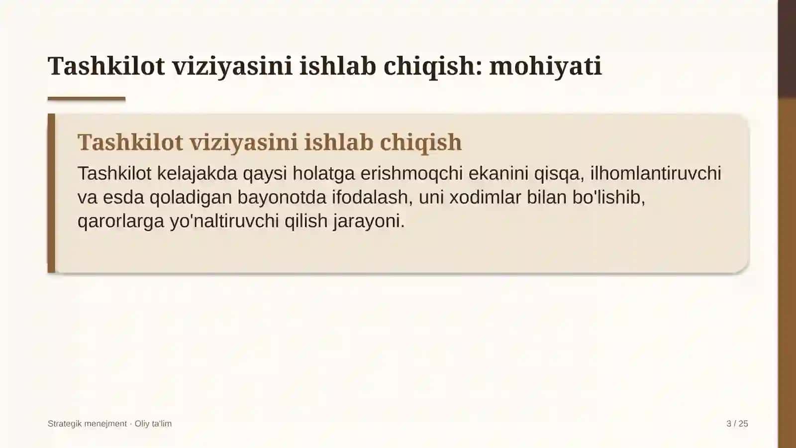 Avtoservis korxonalarida tashkilot viziyasini ishlab chiqish 3
